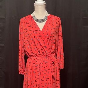 Casual long sleeve midi dress